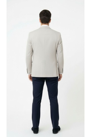 Plus Scorpion Taş Rengi Slim Fit Erkek Blazer Ceket Modern Ofis & Davet Stili Taş