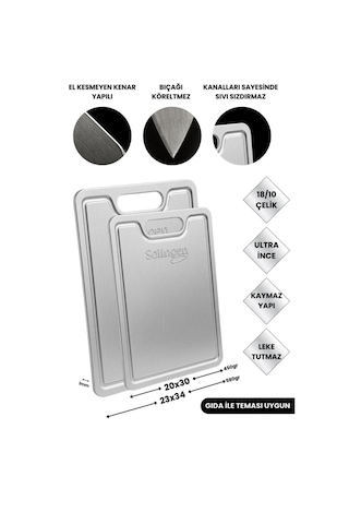 2 Li Kesim Panosu Çelik Kesme Panosu Paslanmaz Kesim Panosu Metal