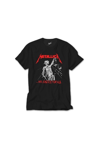 Metallica And Justice For All Siyah Tişört Siyah