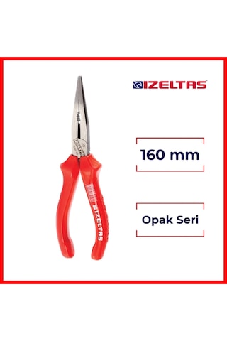 İzeltaş Izole Karga Burun Pense, 160 Mm Opak Seri,güvenli Ve Dayanıklı