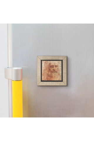 Otoportre Leonardo Da Vinci, 1512 Baskılı Mdf Magnetkrg-142