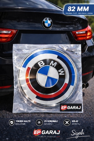 Bmw Ön Logo 82 Mm Bağaj Ve Kaput Amblemi Uyumlu Tüm Modeller 0