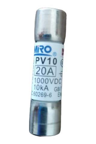 Bor 20 A Amper Dc 1000 V Solar Kartuş Silindirik Sigorta