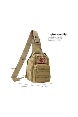 Wondernest Junsunmay J014 10l Su Geçirmez Doğa Sporları Göğüs Paketi, Kulplu Crossbody Çanta Altın