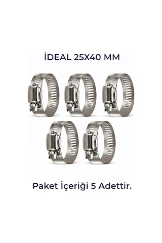 Hortum Kelepçesi 5 Adet 25x40' Lık