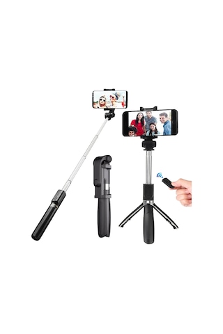 Selfie Stick 360 Derece Dönebilen Bluetooth ve Tripod Özellikli SLF-L01
