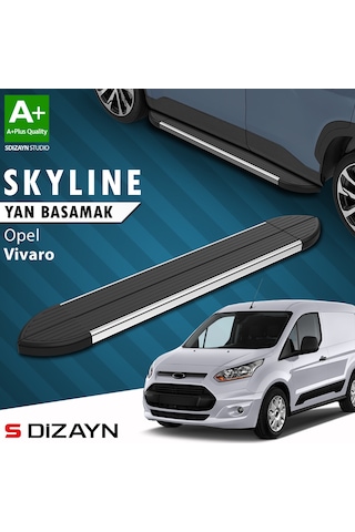 S-dizayn Opel Vivaro B Kısa Şase Skyline Krom Yan Basamak 213 Cm 2015-2018 A+ Kalite