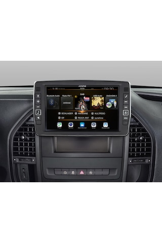 Alpine Mercedes Vito 447 İçin Apple Carplay Ve Android Auto İle Uyumlu 9 Dokunmatik Ekran Navigasyon Multimedya 9"