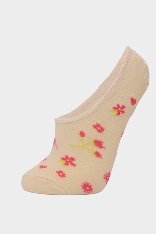 DeFacto Kadın 3'lü Pamuklu Babet Çorap E2033AXNSKR1