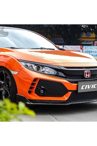 Honda Civic Fc5 Uyumlu Typer Ön Panjur Ve Far Kaşları 2016+