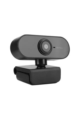 Yuntech01 Siyah Usb 2.0 Usb Web Kamerası 1080p Hd Cmos Sensörlü Mikrofonlu, 360 Derece Döner, Masaüstü/monitor Uyumlu, Plug&play, Ders/video Konferans İçin