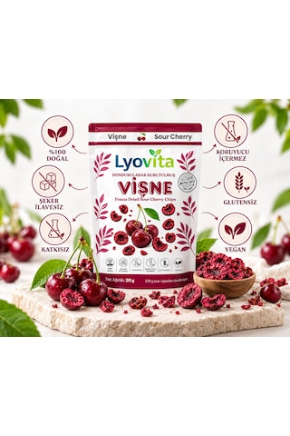 Vişne Dondurularak Kurutulmuş Freeze Dried 20 G