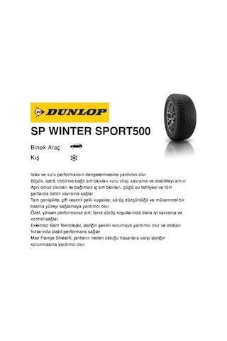 Dunlop 175/65 R14 82T Sp Winter Sport 500 Dunlop Kış Lastiği