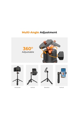 K&f Concept 60cm Selfie Çubuğu & Tripod Aksiyon Kameralar Ve Cep Telefonları İle Uyumlu