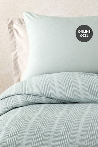 Yataş Liona Tek Kişilik %100 Pamuk Pike Takımı - Adaçayı