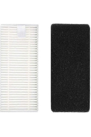 Besthome1 Ecovacs Deebot 600/601/605/710/n79/n79s İçin 5 Hepa Filtre + 5 Sünger + 5 Mop Bezi + 10 Yan Fırça + 10 Kanca Seti Ev