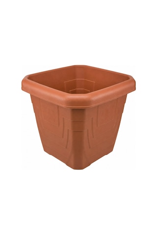 Kare Dış Mekan Saksısı 43x43x40 Cm Büyük Boy Plastik Bahçe Saks