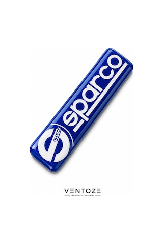 Sparco Damla Etiket 3d Reçine Logo Sticker Oto Araç İçi Dekoratif Aksesuar 6x1,5 Cm
