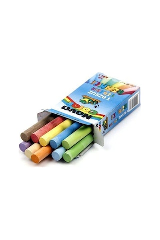 Nova Color Nova Renkli Tozsuz Tebeşir 10'lu 2 Paket