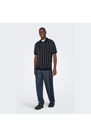 Only & Sons Saim Erkek Lacivert Polo Tişört 22037080-dsp Lacivert