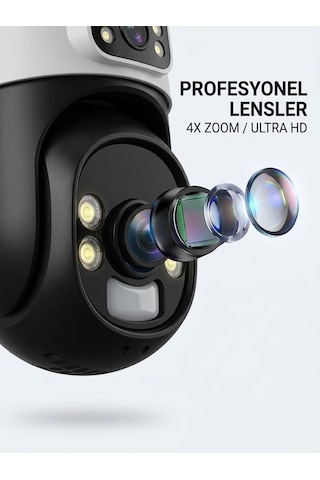 X5 Tech Yt-44gz Aov 4mp 4 Kameralı 4g Hieasy +1 Yıllık Sim Kart +64gb Hafıza Kartı Güneş Enerjili Ta