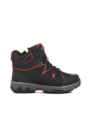 Siyah-kırmızı Unisex Çocuk Outdoor Bot 2301 P Siyah-Kırmızı