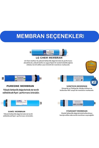 Açık Kasa Su Arıtma Cihazı Filtresi 8 Li Set Çift Membranlı