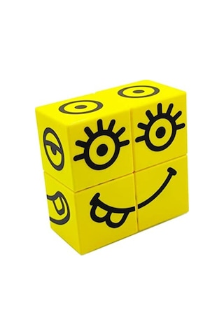 Mıknatıslı Duygu Puzzle Seti, 4 Küp İle Eğlenceli Oyun