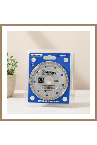 Kahveci.store 115 Mm Mermer Kesme Diski 22.2 Mm İnce Turbo 22