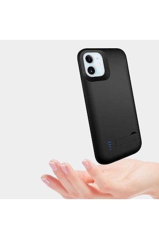 Apple Uyumlu iPhone 12 Hptk Şarjlı Kılıf-siyah Siyah