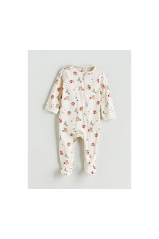 Alıta Cıty Farkıyla Lcw Baby Ekru Yılbaşı Temalı Kız Bebek Tulum - 940159392