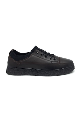Catelli %100 Deri Ortopedik Erkek Kışlık Rahat Günlük Bağsız Sneaker Ayakkabı 40-44 Kahverengi