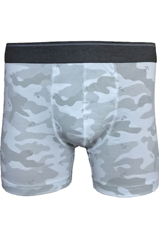 Blackspade Erkek Pamuklu Boxer - Gri Kamuflaj Gri