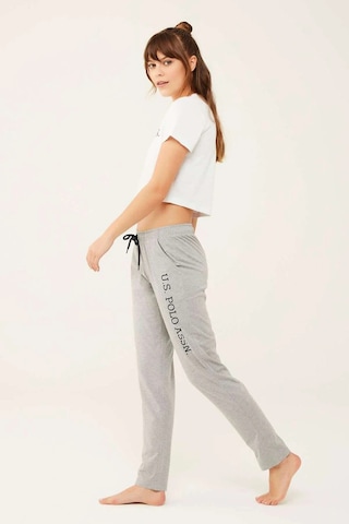 U.S. Polo Assn. Kadın Gri Melanj Pijama Altı 16601