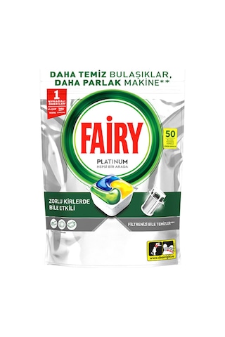 Fairy Platinum Bulaşık Makinesi Deterjanı Kapsülü/Tableti 50 Yıkama