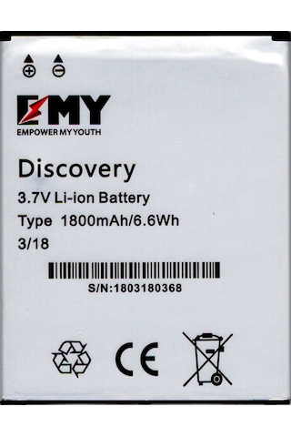 General Mobile Discovery E3 Uyumlu Emy Batarya