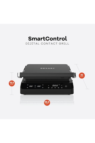 Dexart SmartControl Dijital Izgara Tost Makinesi