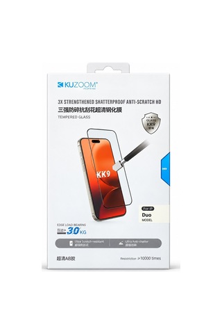 Cihaz Aksesuarı Mobil Aksesuar Dokunmatik Cam Kuzoom Kk9 Ultra Narrow Edge Dustproof Apple iPhone Uyumlu Duo