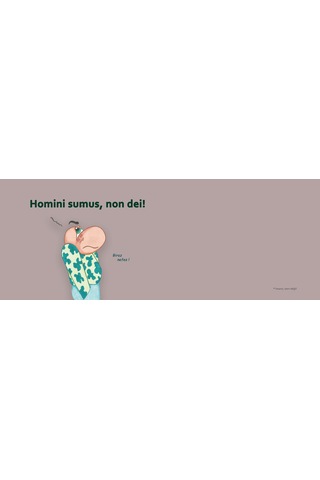 Homini Sumus Non Dei İnsanız, Tanrı Değil Eng Hediye Kupa Love Bug-t Açık Kahverengi