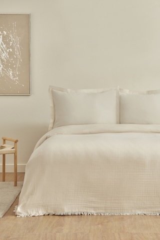 Karaca Home Minel Çift Kişilik Pike Yatak Örtüsü Seti Bej 200.22.04.0298 Bej