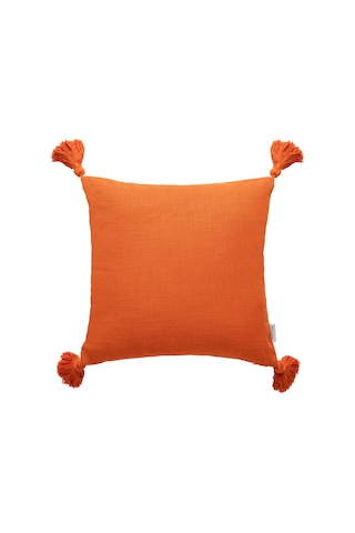 Mudo Home Alba Kırlent Püsküllü Turuncu 45x45