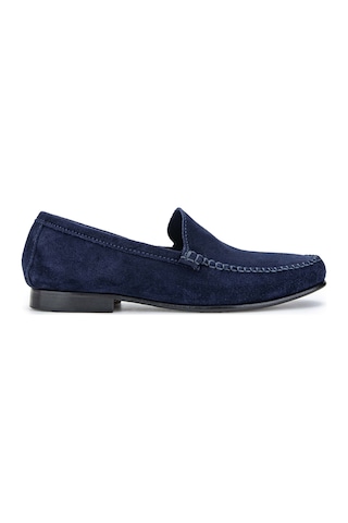 D.leporı Erkek Hakiki Deri Lacivert Süet Loafer Ayakkabı 1018 01 Erk Ayk Y24 Blu Suede Çok Renkli