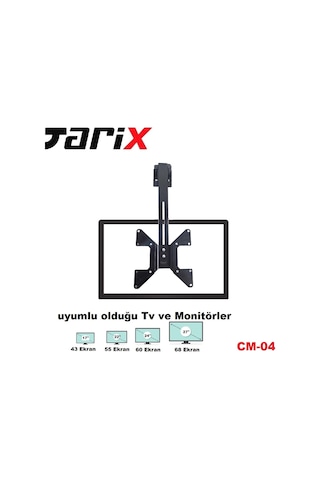 Tarix Cm-04 Eğimli Tavan Askı Aparatı 17"-32"