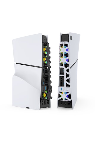 Ps5 Slim Disk Ps5 Slim Dijital Uyumlu Işıklı Soğutucu Fan 3538s