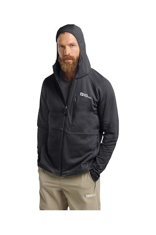 Jack Wolfskın Jack Wolfskin Kolbenberg Hooded Fz Erkek Gri Polar Ceket 6350 Antrasit