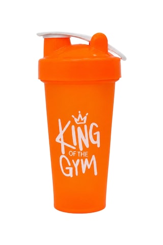 King Of The Gym Shaker 650 Ml Ölçekli Ve Sızdırmaz Kapaklı Protein Shaker 2'li Set Siyah+turuncu Siyah-turuncu