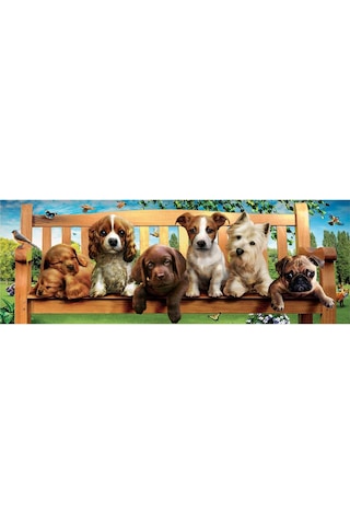 Educa Puzzle 1000 Parça Köpek Yavrusu Panorama 19038