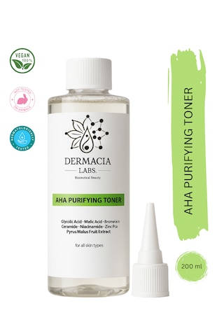 Dermacia Labs Aha Arındırıcı ve Gözenek Sıkılaştırıcı Vegan Tonik 200 ML