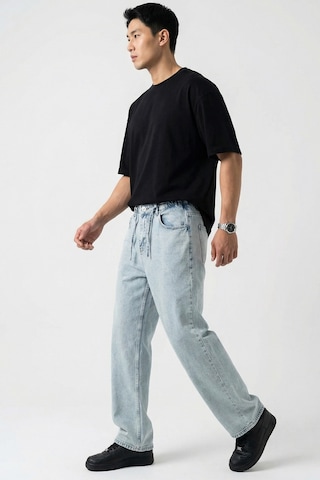 Bigdart Erkek Rahat Kesim Baggy Jean Pantolon 30075 - Mavi