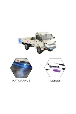 Uzaktan Kumandalı Işıklı Kamyonet, Şarjlı İş Makinesi İle 4x4 Araç